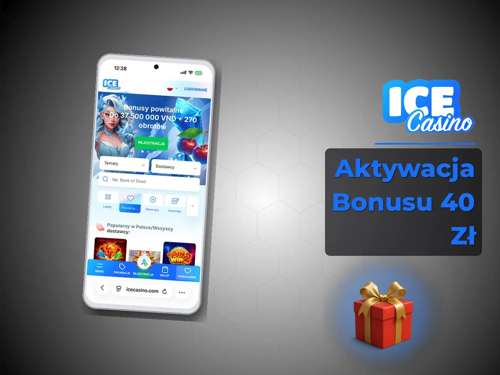 ice kasyno - Aktywacja Bonusu 40 Zł