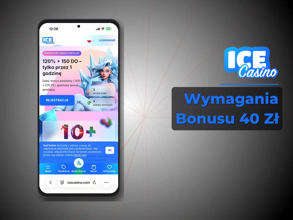 ice kasyno - Wymagania Bonusu 40 Zł