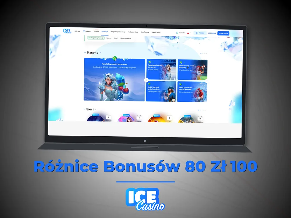 ice kasyno - Różnice Bonusów 80 Zł 100