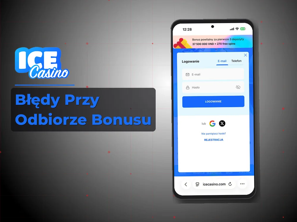 ice kasyno - Błędy Przy Odbiorze Bonusu