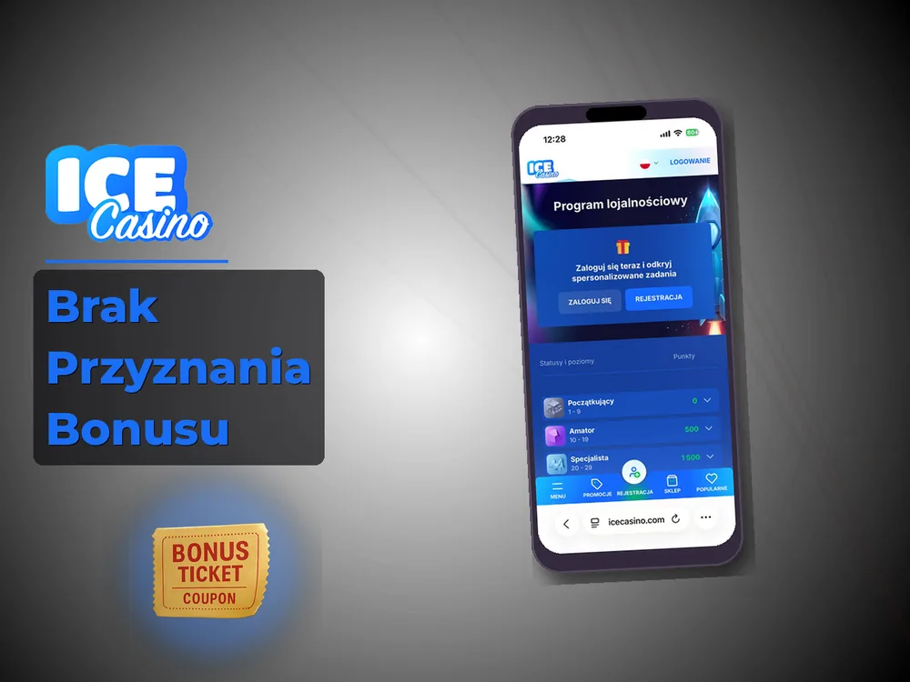 ice kasyno - Brak Przyznania Bonusu