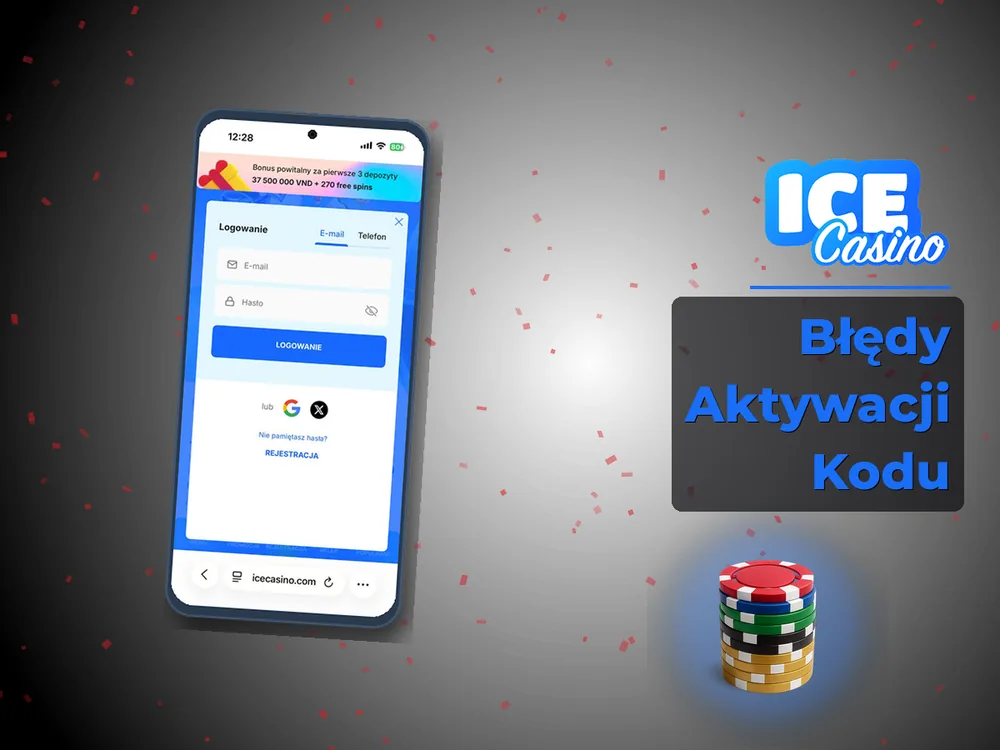 ice kasyno - Błędy Aktywacji Kodu