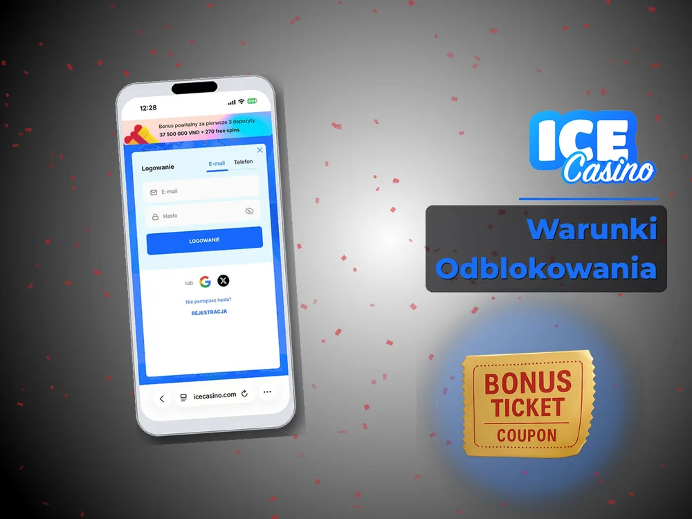 ice kasyno - Warunki Odblokowania