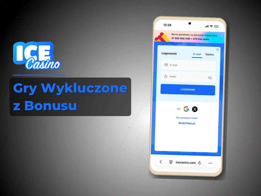 ice kasyno - Gry Wykluczone z Bonusu